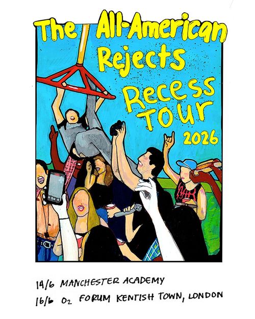 The All-American Rejects Recess Tour 2026 The All‐American Rejects june 2026 tour poster