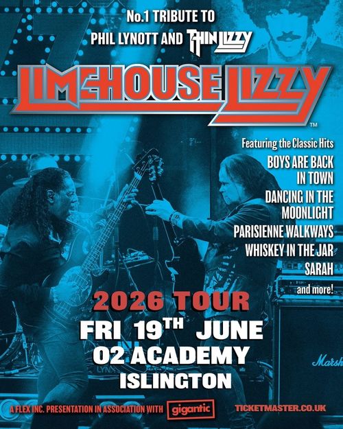 Limehouse Lizzy at 02 Academy on 19 June 2026 gig poster
