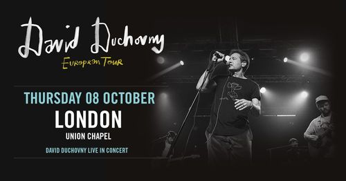 David Duchovny European Tour David Duchovny at Union Chapel on 8 October 2026 gig poster