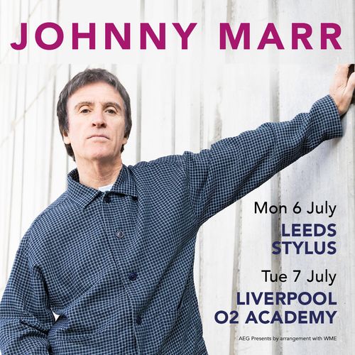 JOHNNY MARR july 2026 tour poster