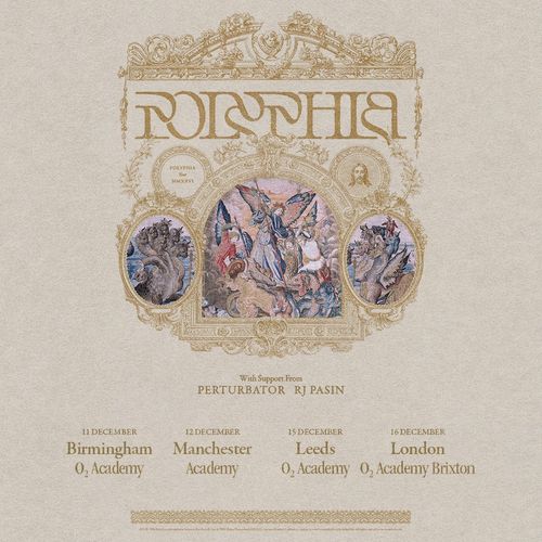 POLYPHIA Tour MMXXVI Perturbator, RJ Pasin, Polyphia december 2026 tour poster