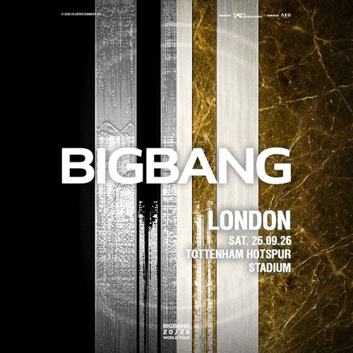 BIGBANG at Tottenham Hotspur Stadium on 26 September 2026 gig poster