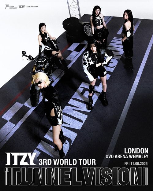 ITZY 3RD WORLD TOUR 'TUNNEL VISION' ITZY at OVO ARENA WEMBLEY on 11 September 2026 gig poster