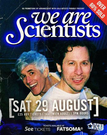 we are Scientists at KU on 29 August 2026 gig poster