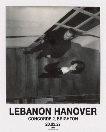 LEBANON HANOVER at Concorde 2 on 20 March 2027 gig poster