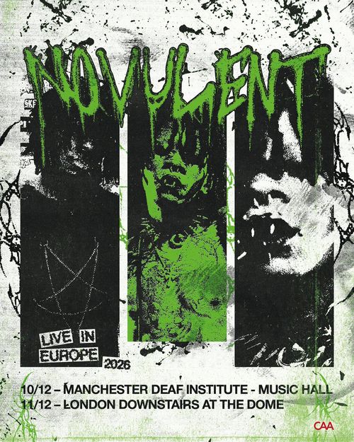 Novylent Live in Europe 2026 Novylent december 2026 tour poster