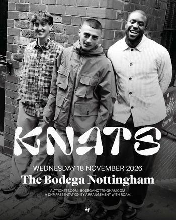 KNATS at The Bodega on 18 November 2026 gig poster