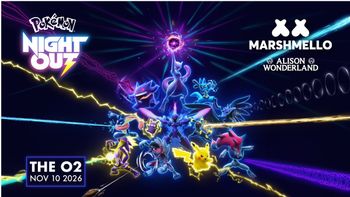 Pokémon Night Out Alison Wonderland, Marshmello at The O2 on 10 November 2026 gig poster