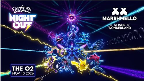 Pokémon Night Out Alison Wonderland, Marshmello at The O2 on 10 November 2026 gig poster