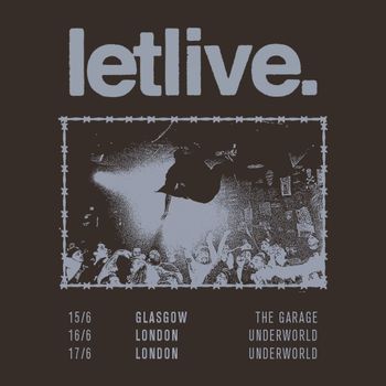 letlive. at The Garage on 15 June 2026 gig poster
