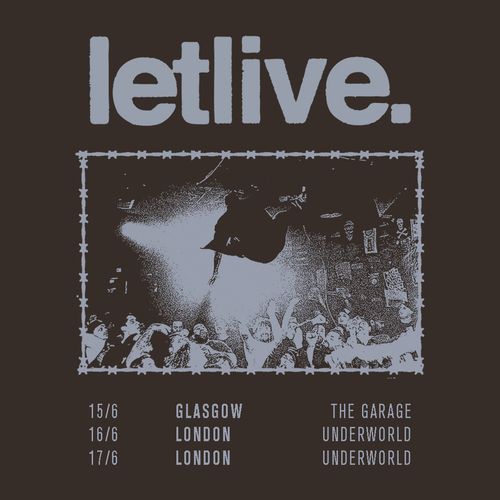 letlive. june 2026 tour poster