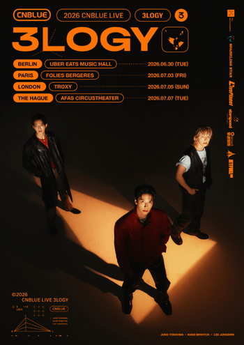 CNBLUE 2026 CNBLUE LIVE 3LOGY CNBLUE at AFAS Circustheater on 7 July 2026 gig poster