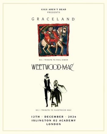GRACELAND & WEETWOOD MAC Weetwood Mac, Graceland at O2 Academy on 12 December 2026 gig poster