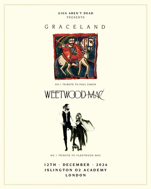 GRACELAND & WEETWOOD MAC Weetwood Mac, Graceland at O2 Academy on 12 December 2026 gig poster