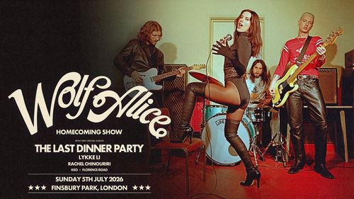 WOLF ALICE - HOMECOMING SHOW Rachel Chinouriri, Lykke Li, Wolf Alice, The Last Dinner Party at Finsbury Park on 5 July 2026 gig poster