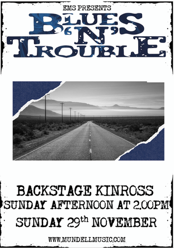 BLUES 'N' TROUBLE Blues ’n’ Trouble at Backstage on 29 November 2026 gig poster