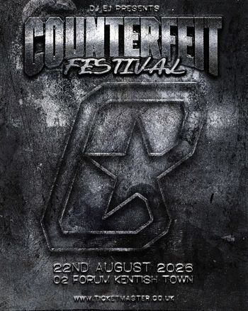 COUNTERFEIT FESTIVAL slayr at 02 Forum Kentish Town on 22 August 2026 gig poster