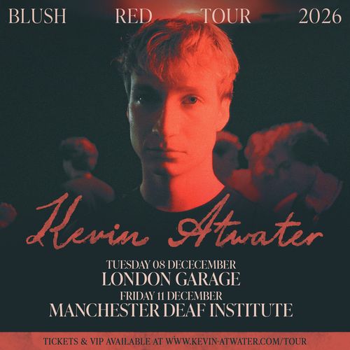 Kevin Atwater - Blush Red Tour 2026 Kevin Atwater december 2026 tour poster