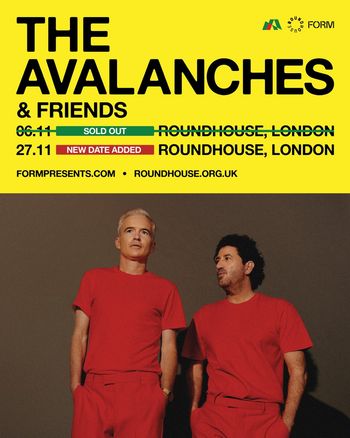 The Avalanches & Friends The Avalanches at Roundhouse on 27 November 2023 gig poster