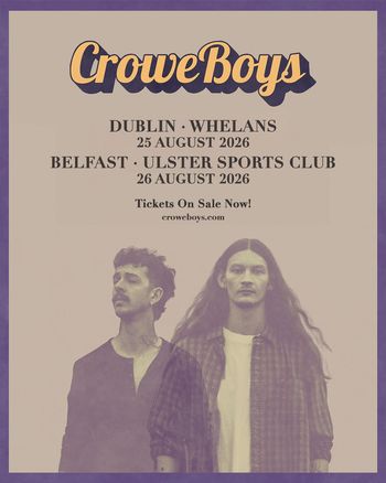 Crowe Boys august 2026 tour poster