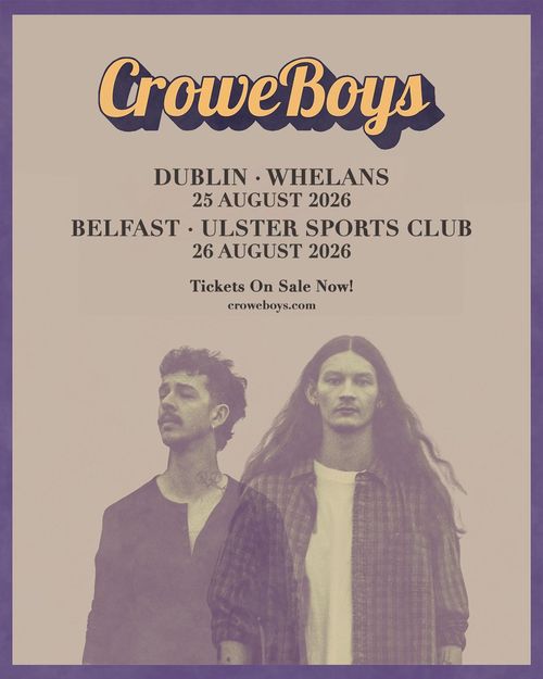 Crowe Boys august 2026 tour poster