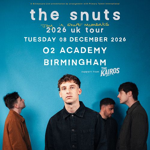 the snuts 2026 uk tour The Snuts, The Kairos at O2 Academy on 8 December 2026 gig poster