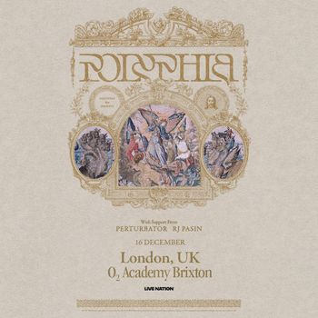 POLYPHIA Perturbator, RJ Pasin at O2 Academy Brixton on 16 December 2026 gig poster