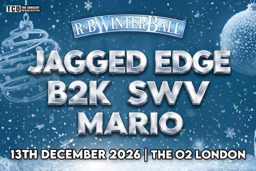 RnB Winter Ball SWV, b2k, Mario, Jagged Edge at The O2 on 13 December 2026 gig poster