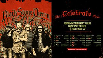 Black Stone Cherry - The Telebrate Tour Black Stone Cherry january 2024 to february 2024 tour poster