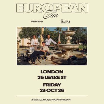 EUROPEAN Tour Bausa at 26 Leake St on 23 October 2026 gig poster