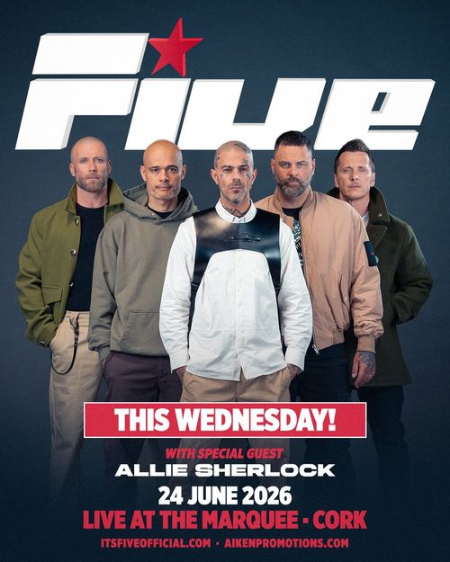 Five Allie Sherlock at The Marquee on 24 June 2026 gig poster