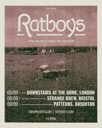Ratboys - When the Sun Explodes Tour Fall 2026 Ratboys september 2026 tour poster