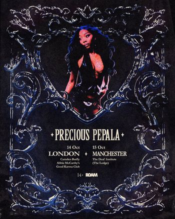 Precious Pepala at Camden Barfly on 14 October 2026 gig poster
