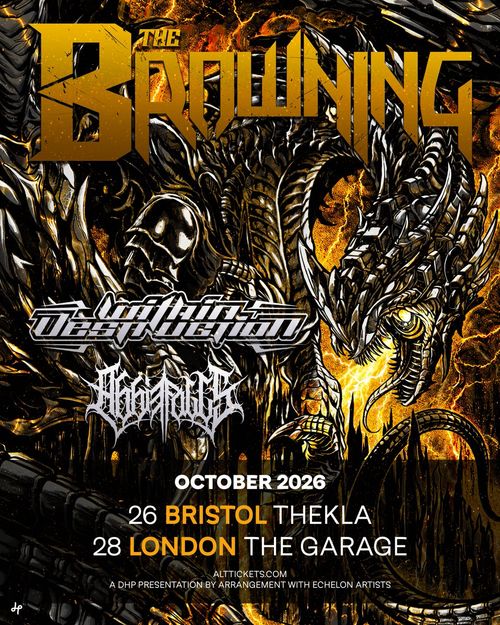 The Browning Defy The Fallen, Vigilante october 2026 tour poster