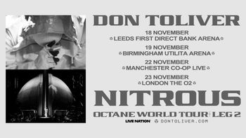 DON TOLIVER NITROUS OCTANE WORLD TOUR LEG 2 Don Toliver november 2026 tour poster