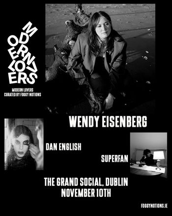 MODERN LOVERS Dan English, Wendy Eisenberg, Superfan at THE GRAND SOCIAL on 10 November 2026 gig poster
