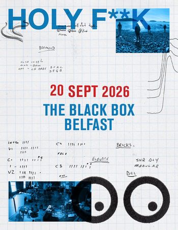 HOLY F**K at The Black Box on 20 September 2026 gig poster