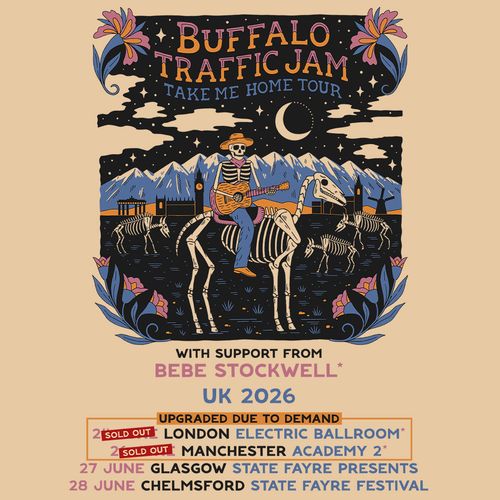 Buffalo Traffic Jam Take Me Home Tour Bebe Stockwell, Buffalo Traffic Jam june 2026 tour poster