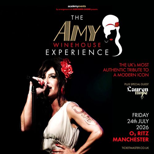 THE AMY WINEHOUSE EXPERIENCE Lauren Hope at O2 RITZ on 24 July 2026 gig poster