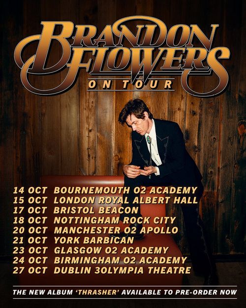 Brandon Flowers On Tour Brandon Flowers october 2026 tour poster