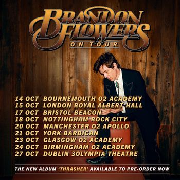 Brandon Flowers On Tour Brandon Flowers october 2026 tour poster