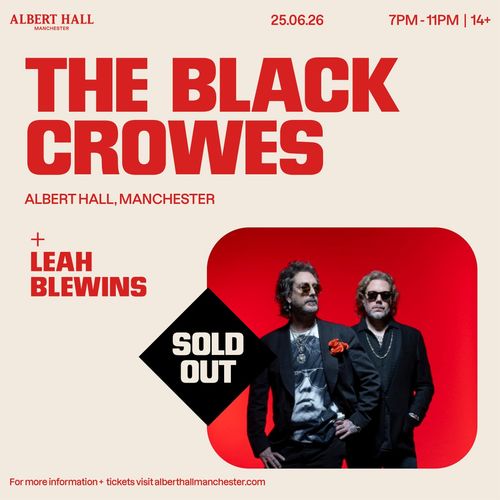 THE BLACK CROWES Leah Blewins at Albert Hall on 25 June 2026 gig poster