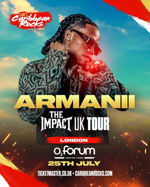 ARMANII - THE IMPACT UK TOUR Armanii at O2 Forum on 25 July 2026 gig poster