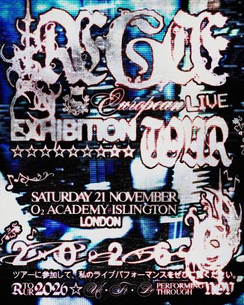 RGG - European Live Exhibition Tour RGG at O2 Academy Islington on 21 November 2026 gig poster