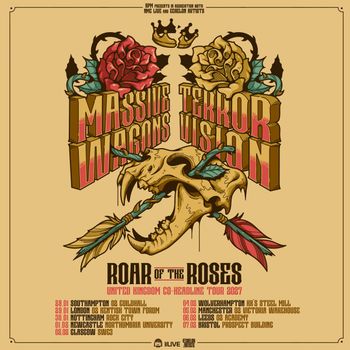 Massive Wagons Terrorvision Roar of the Roses United Kingdom Co-Headline Tour 2027 Terror Vision, Massive Wagons january 2027 to february 2027 tour poster