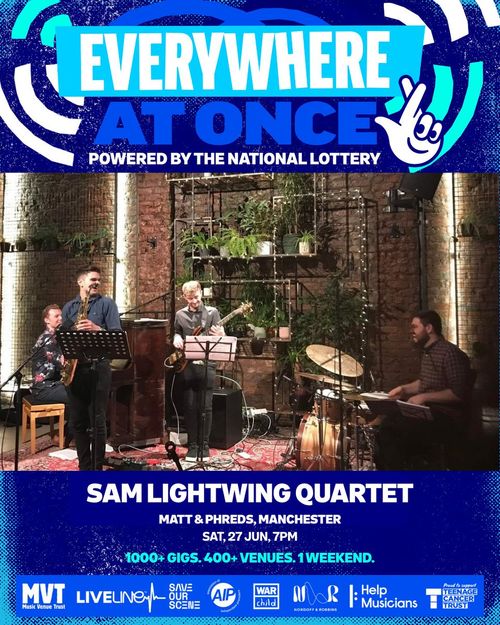 SAM LIGHTWING QUARTET at Matt & Phreds on 27 June 2026 gig poster