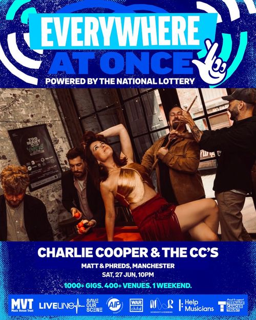 CHARLIE COOPER & THE CC’S at Matt & Phreds on 27 June 2026 gig poster