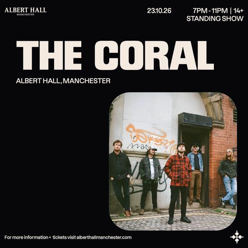 THE CORAL at ALBERT HALL on 23 October 2026 gig poster