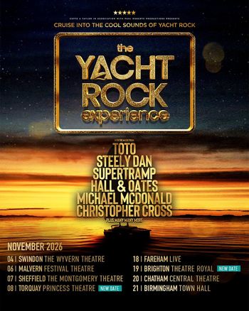 The Yacht Rock Experience at The Montgomery Theatre on 7 November 2026 gig poster