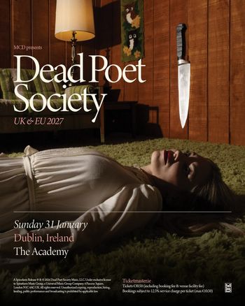 Dead Poet Society at The Academy on 31 January 2027 gig poster